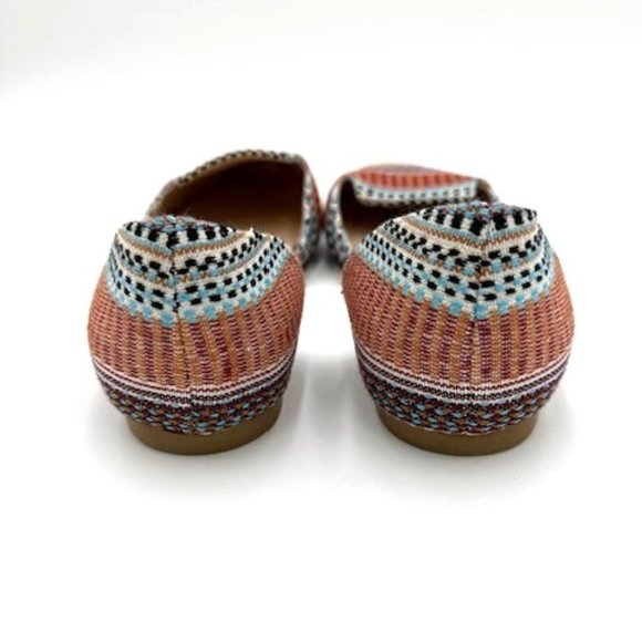 Restricted Woven Multi Colored Flats Open Sides Size 7 - Picture 7 of 7